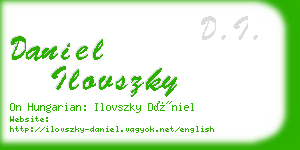 daniel ilovszky business card